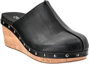 CORKY - MARLEY BLACK PLATFORM SLIP ON