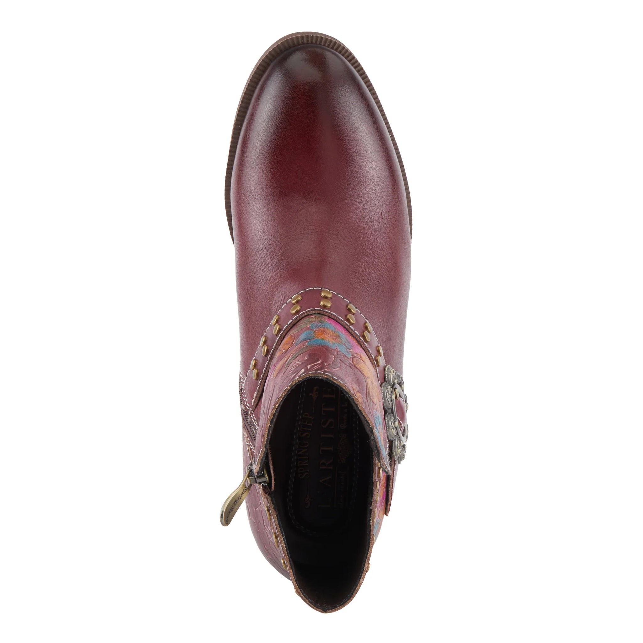 L'ARTISTE Dainty Lady boots by SpringStep in Bordeaux