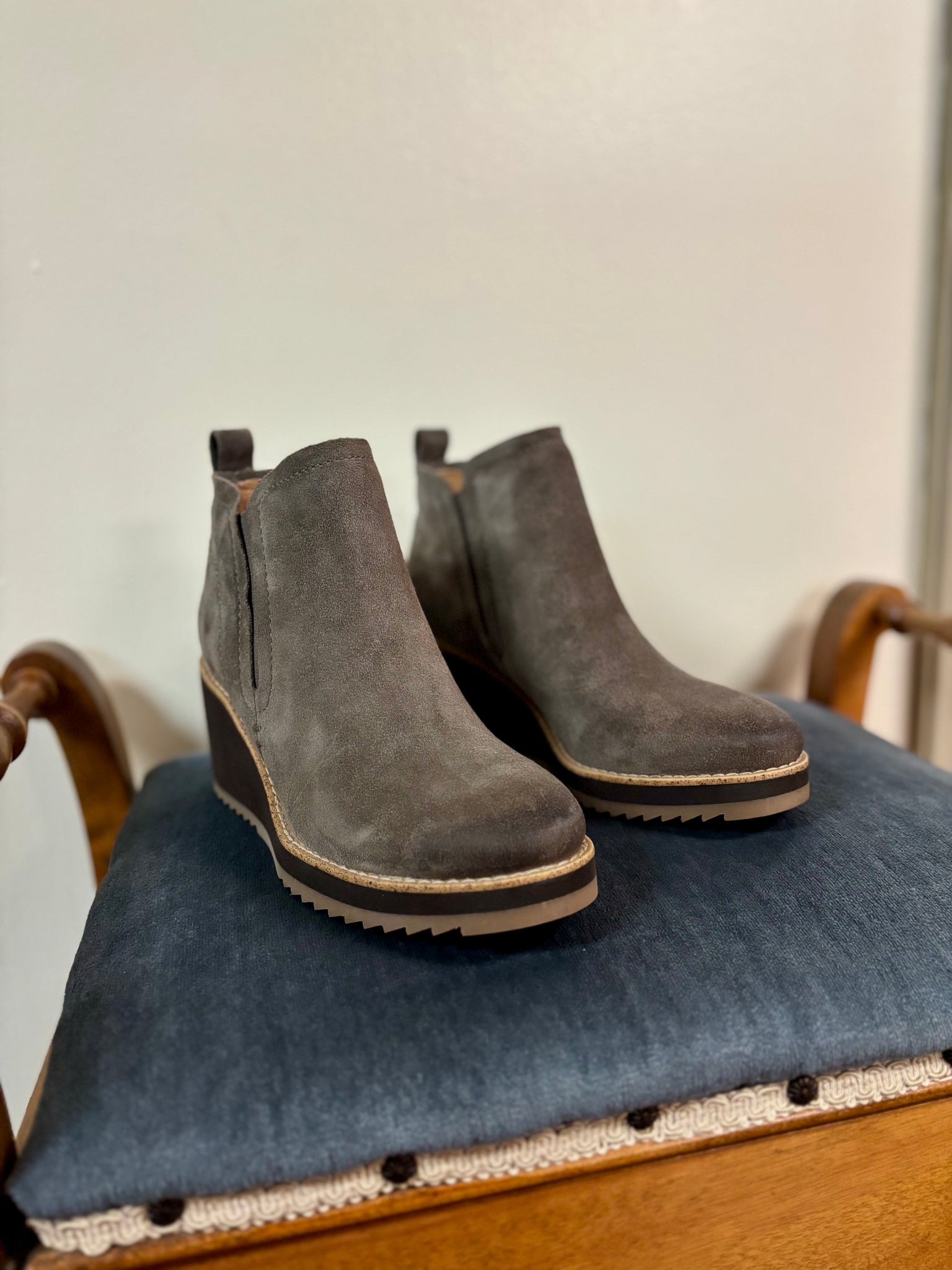 SOFFT - Grey Suede Ankle Bootie - SALE ITEM