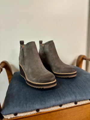 SOFFT - Grey Suede Ankle Bootie - SALE ITEM