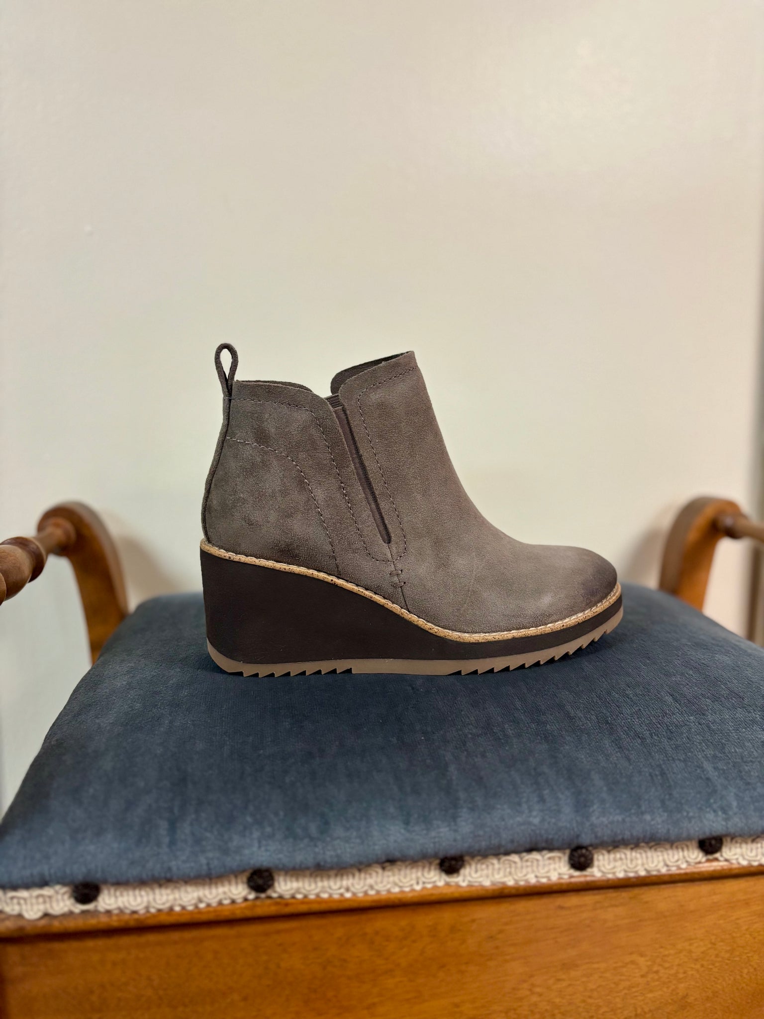 SOFFT - Grey Suede Ankle Bootie - SALE ITEM