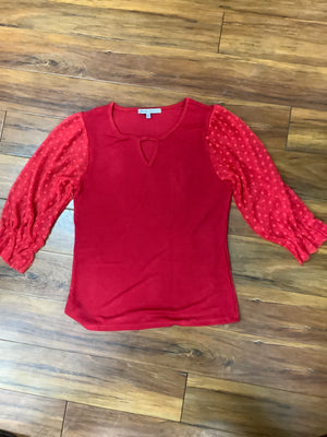 KCC - Red Sheer Blouse