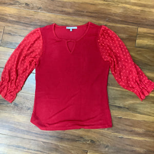 KCC - Red Sheer Blouse