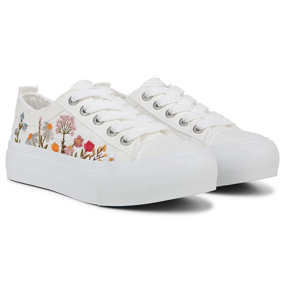 BLOWFISH MALIBU Sadie-Sun Embroidered Platform Sneaker - White