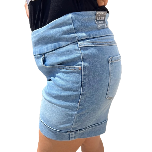 SOUNDSTYLE Pull-on Shorts - Medium Denim